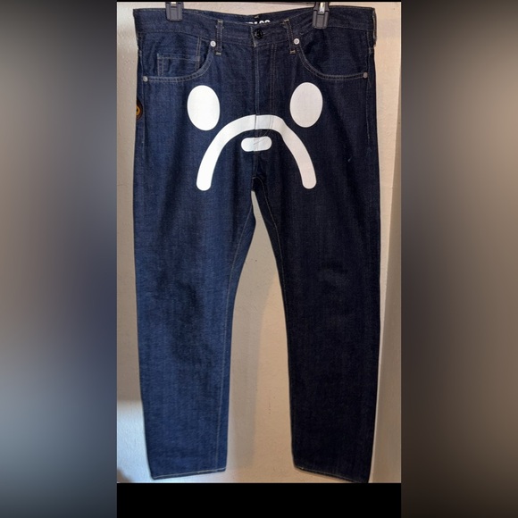 BAPE DENIM SIZE LARGE FITS 32 - Picture 1 of 6